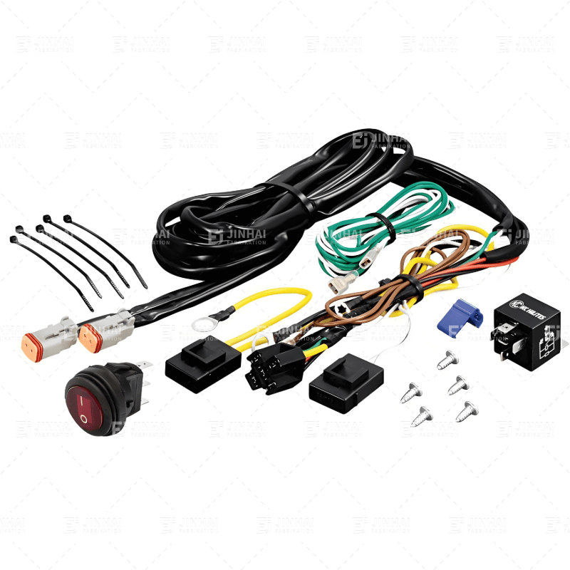 Wiring Harness with 40 Amp Relay and LED Rocker Switch 2-Pin Deutsch Connectors