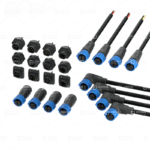 IP68 T Cable Connector K15 Self-Locking T Shaped Wire Harness Distributor 3pin Waterproof Outdoor Power Cord Fast Connector Male Female connector