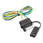 Oyviny 5 Way Flat Trailer Wiring Harness Plug 22 Inch Wire Lead