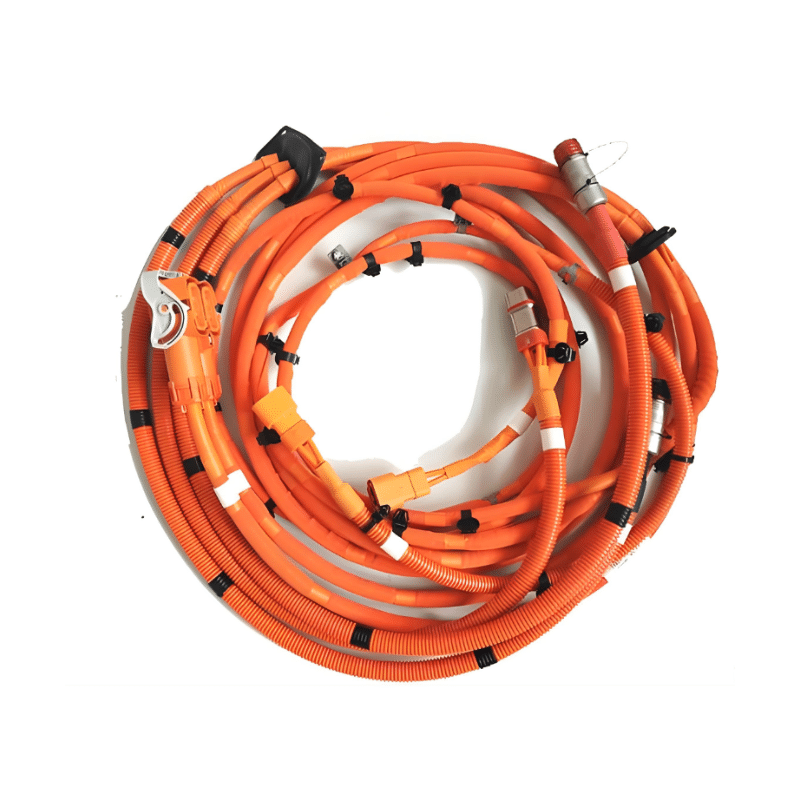 High-voltage wiring harness cable assemblies
